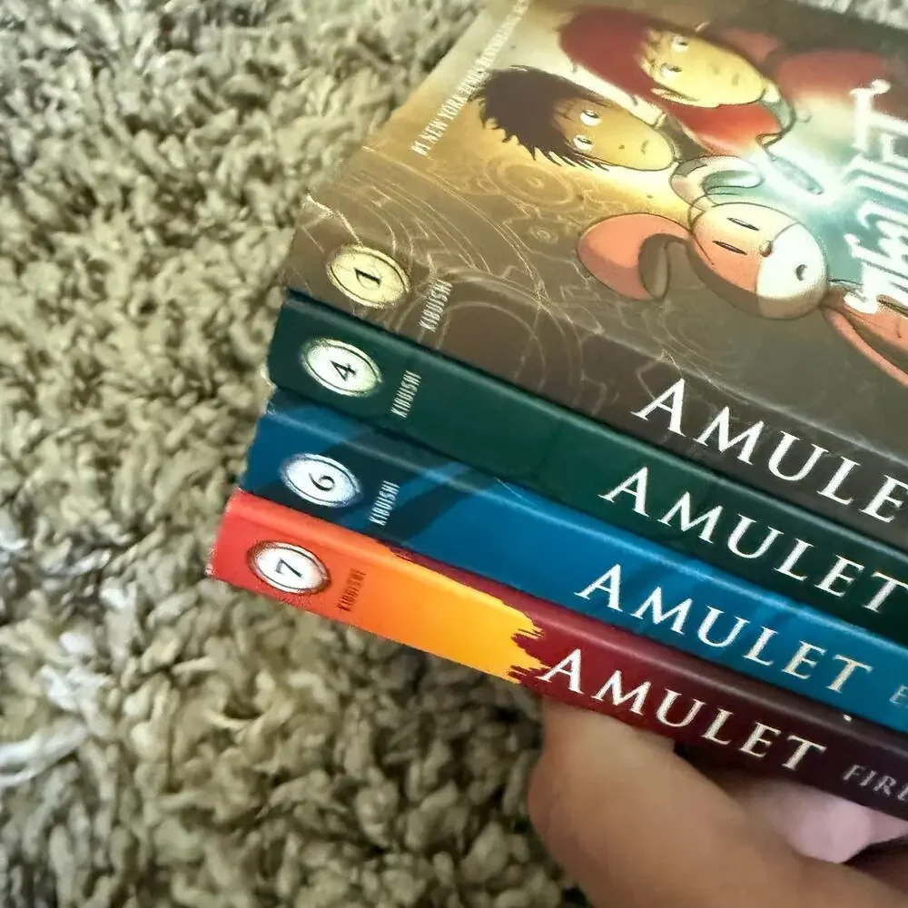 Lot Amulet Graphic Novel Books 1 4 6 7 Escape Last Council Stonekeeper Firelight